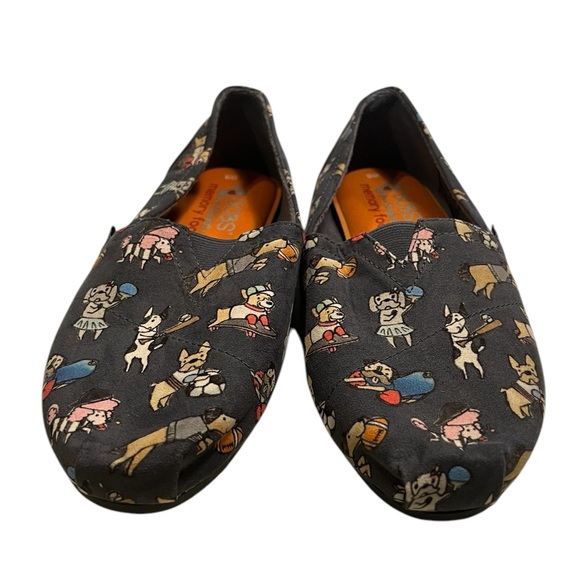 NWOT Bobs From Sketchers Plush Dog Pattern Slide On Shoes Size 8. - Picture 5 of 8